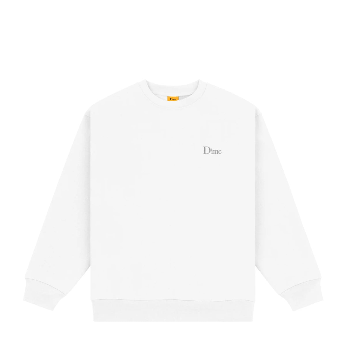 DIME CLASSIC SMALL LOGO CREWNECK｜WHITE – NOU-KON