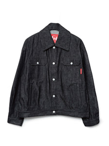 RED LABEL｜DEFORMED DENIM JK｜BLACK