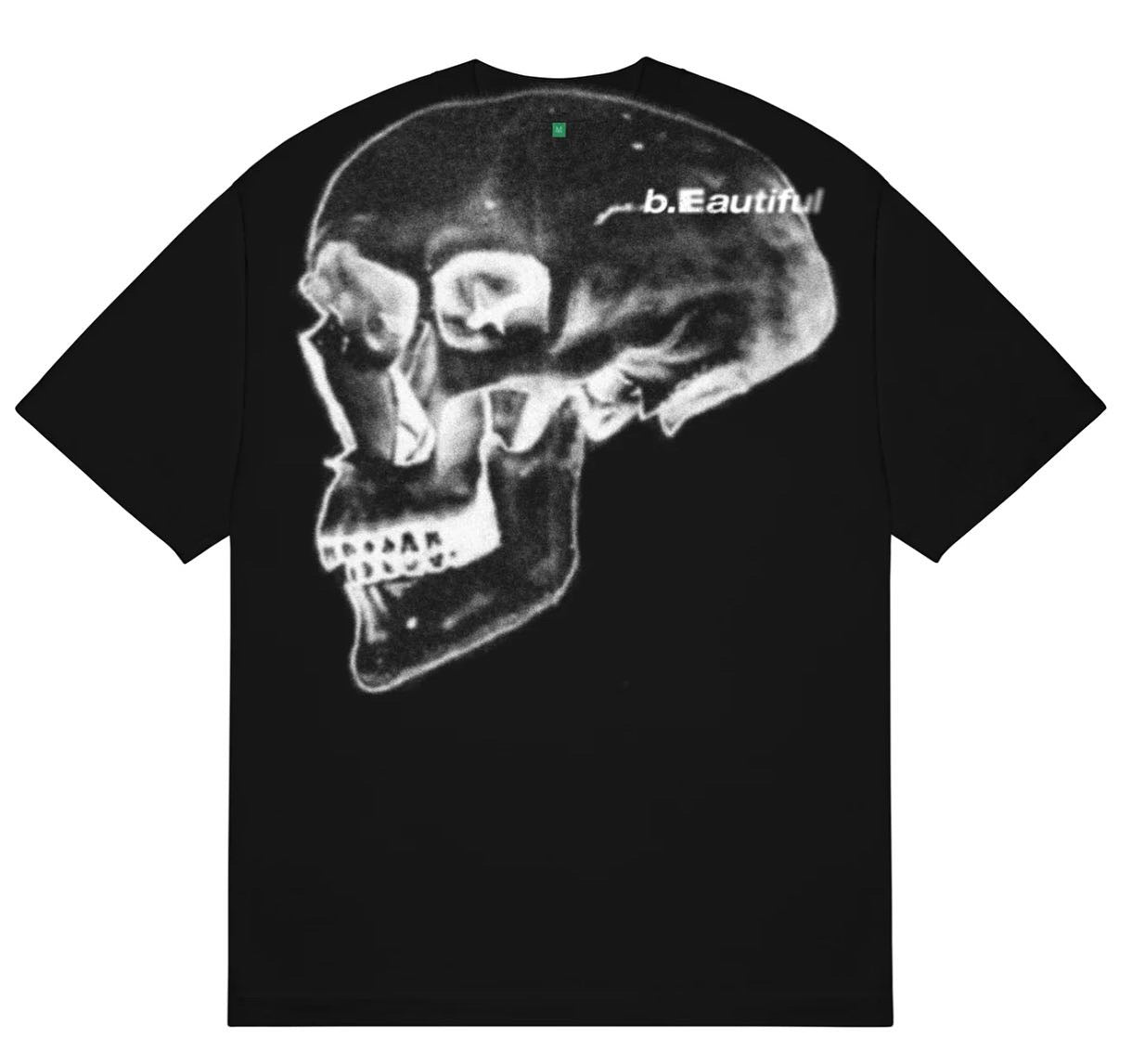 b.Eautiful x Shiga Skull T-SHIRT｜BLACK