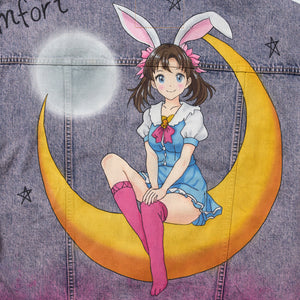 ANIME HAND-PAINTING DENIM JACKET｜ PINK