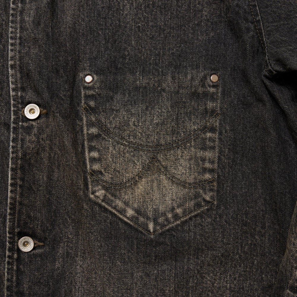 USED FINISH DENIM JACKET｜ BLACK