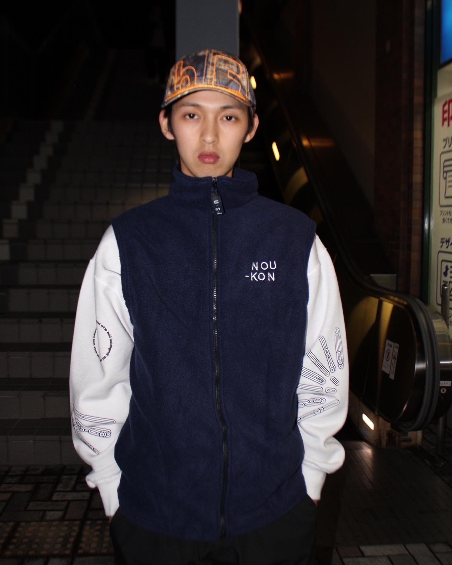 NOU-KON FLEECE VEST｜NAVY