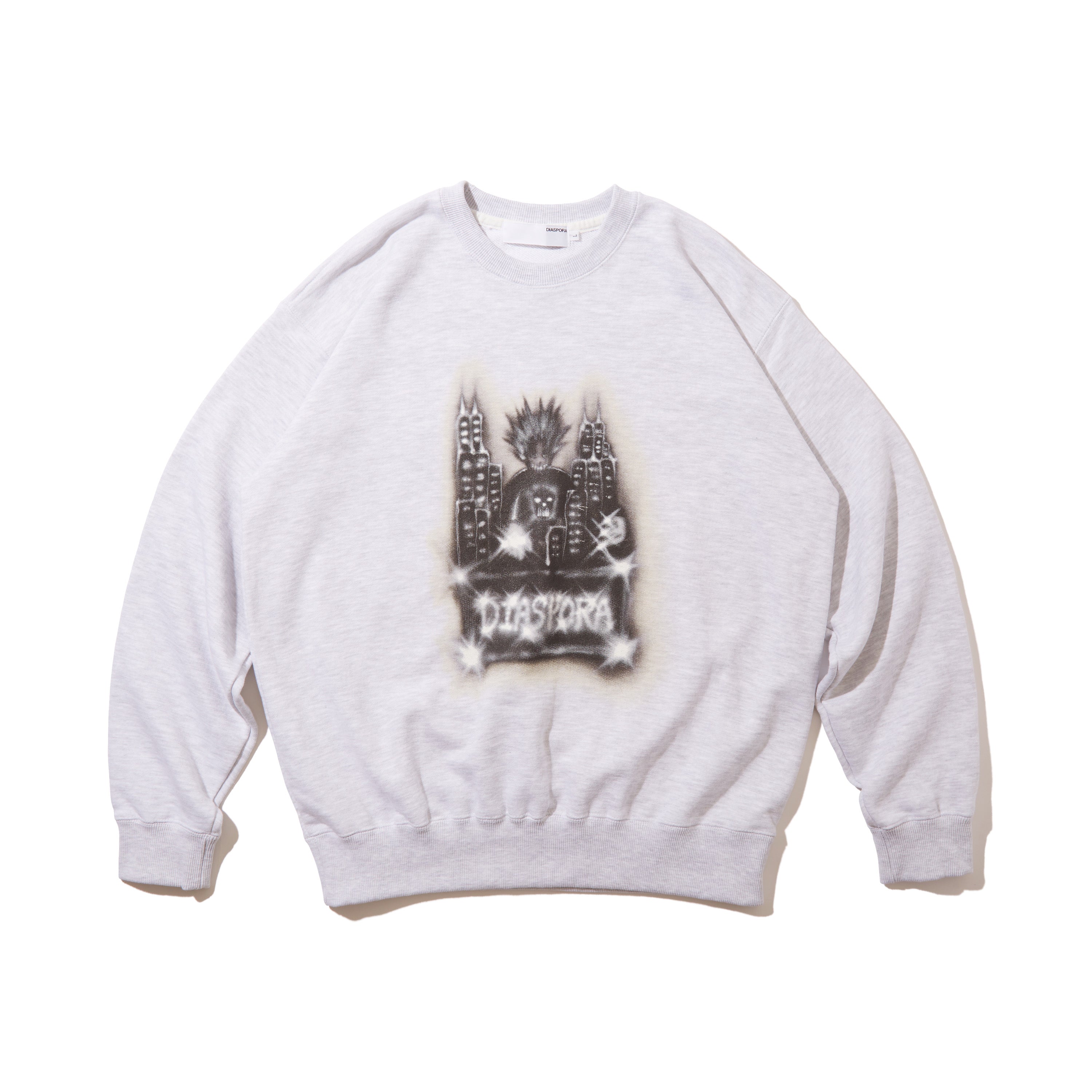 SPIKY BOY CREWNECK SWEATSHIRT｜ASH