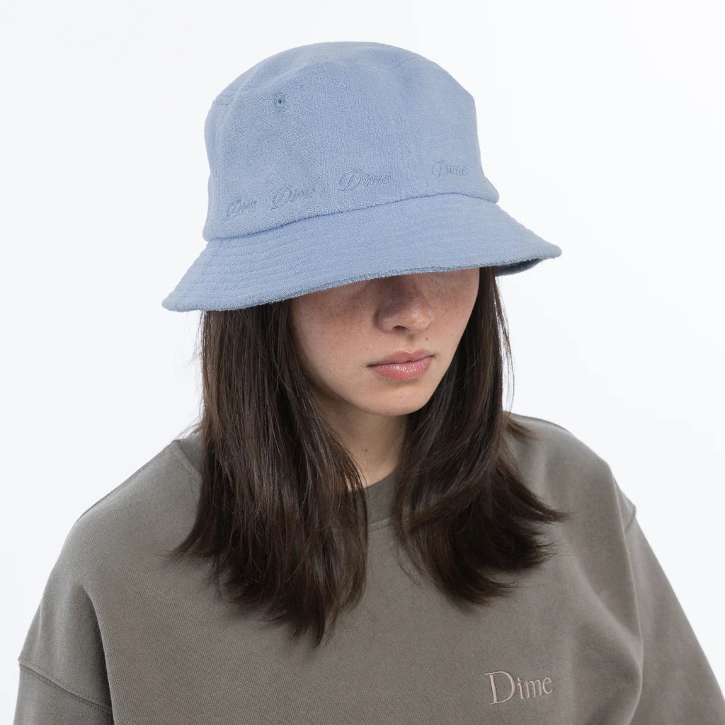 TERRY CLOTH BUCKET HAT｜LIGHT BLUE