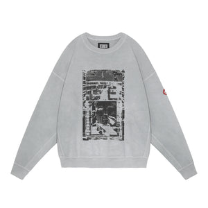 OVERDYE All Mod Coms CREW NECK｜GREY