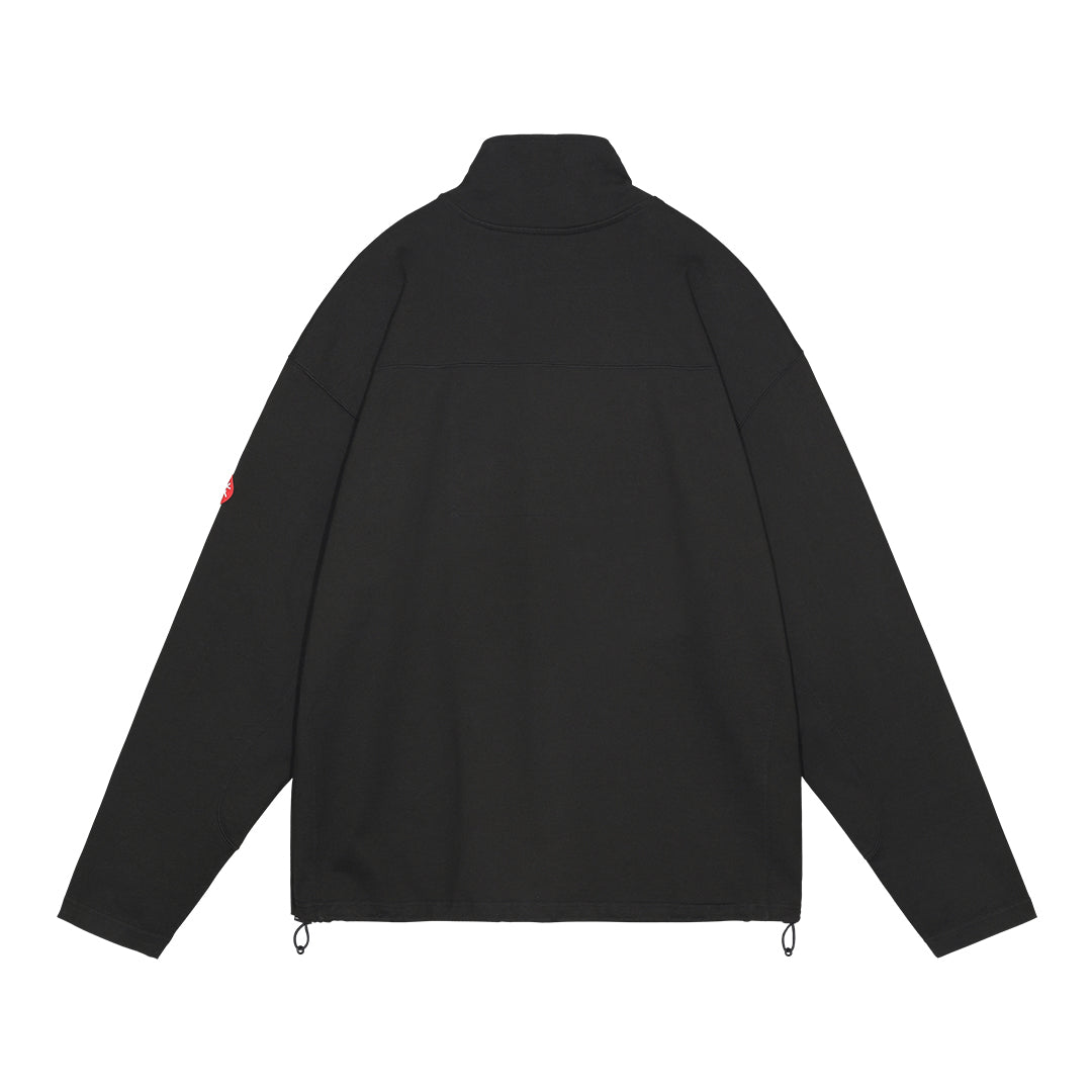 HALF ZIP LIGHT PULLOVER｜BLACK