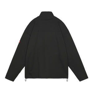 HALF ZIP LIGHT PULLOVER｜BLACK