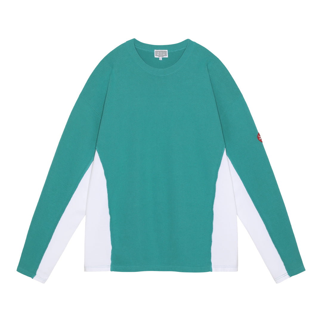 SIDE SEAM DBL KNIT LONG SLEEVE｜GREEN