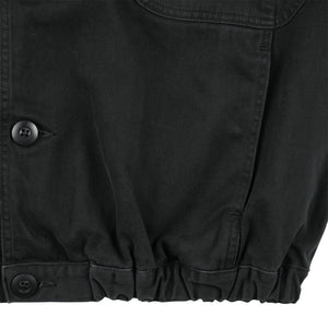 CUTTING BUTTON UP JACKET｜BLACK