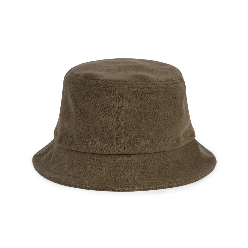 TERRY CLOTH BUCKET HAT｜OLIVE