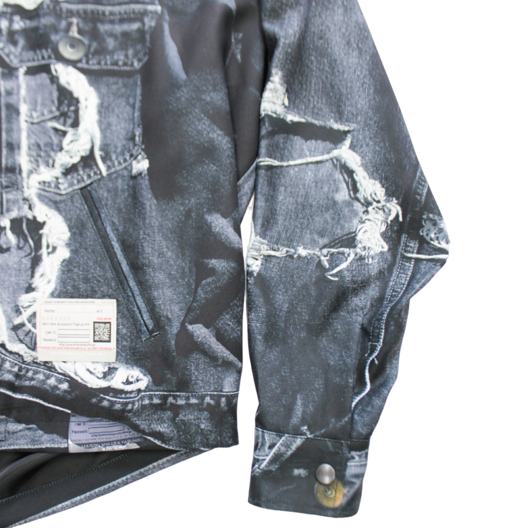 T.A.T.A TROMPE-L'OEIL DENIM JACKET｜BLACK