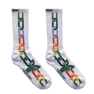 AAPI IN CHAIN SOCKS｜WHITE / MULTI