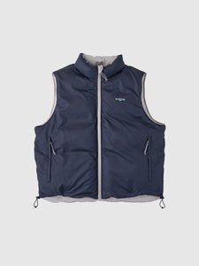 REVERSIBLE DOWN VEST｜STONE x NAVY