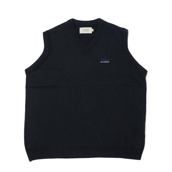 TECH LOGO KNIT VEST｜BLACK – NOU-KON